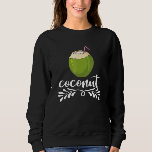 Kokossommerfrucht Kokosnuss Sweatshirt (Vorderseite)