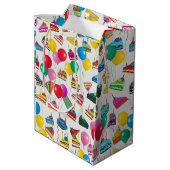 " KOKSÄTZE UND BALLOONEN " MITTLERE GESCHENKTÜTE (Rückseite Schrägansicht)