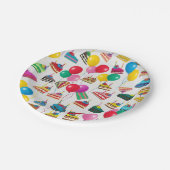 " KOKSÄTZE UND BALLOONEN " PAPPTELLER (Schrägansicht)