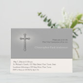 Koksgraue, Quer-, religiöse Einladung (Stehend Vorderseite)