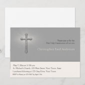 Koksgraue, Quer-, religiöse Einladung (Vorne/Hinten)