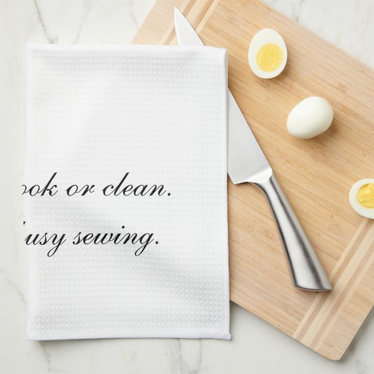 Kökshandduk I don´t cook or clean Geschirrtuch (Viertel Falte)