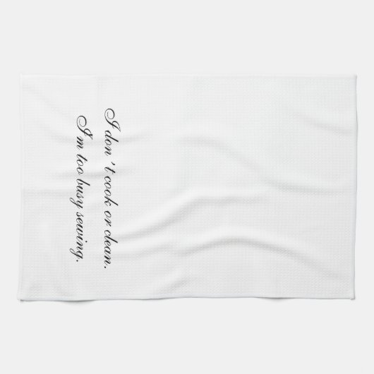 Kökshandduk I don´t cook or clean Geschirrtuch (Horizontal)