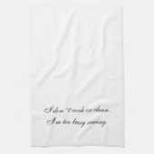 Kökshandduk I don´t cook or clean Geschirrtuch (Vertikal)