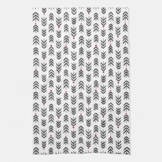 Kökshandduk med julgranar geschirrtuch (Vertikal)