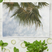 Kökshandduk med palmtryck – foto från Kroatien Geschirrtuch (Gefaltet)