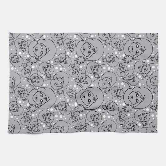 Kökshandduk med tomtekatter geschirrtuch (Horizontal)