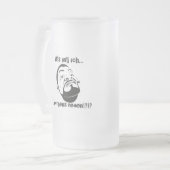 Koksmann am Morgen Mattglas Bierglas (Vorderseite Links)