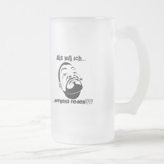 Koksmann am Morgen Mattglas Bierglas (Rechts)