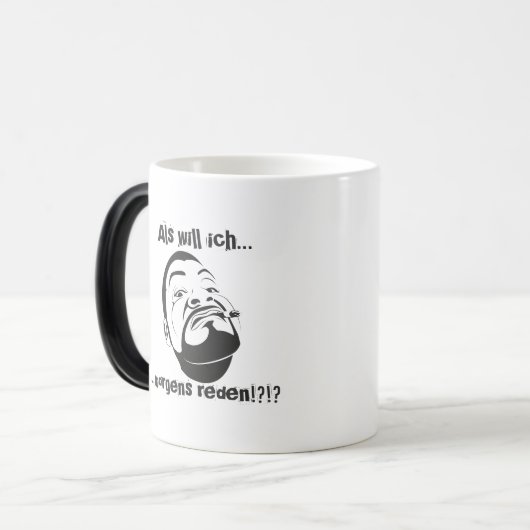 Koksmann am Morgen Verwandlungstasse (Vorderseite Links)