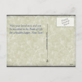 Kol Nidre (Holidays Postcard) Feiertagspostkarte (Rückseite)