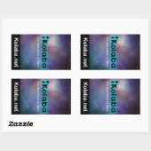 Kolaba Der Geburtsort der Sternenaufkleber Rechteckiger Aufkleber (Blatt)