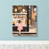 "Kolache an Christmas" Stretched Canvas Print Leinwanddruck (Insitu (Holzboden))
