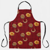 Kolache Trio on Buffalo Checked Schürze (Vorderseite)