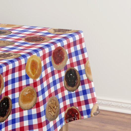 Kolaches auf tschechischem Karo tablecloth Tischdecke (Beispiel)