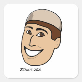 Kolah Namadi Hat Quadratischer Aufkleber