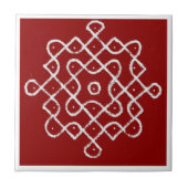 Kolam Rangoli Fliese (Vorderseite)