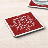 Kolam Rangoli Glass Untersetzer (Linke Seite)