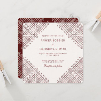 Kolam Wedding Einladung