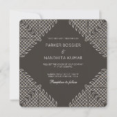 Kolam Wedding Einladung (Vorderseite)