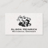 Kolben Auto Motor Visitenkarte (Vorderseite)