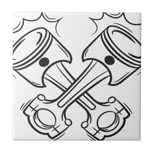 Kolben Fliese (Vorderseite)