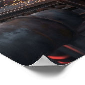 Kolben-Känguru-Sprung Poster (Ecke)