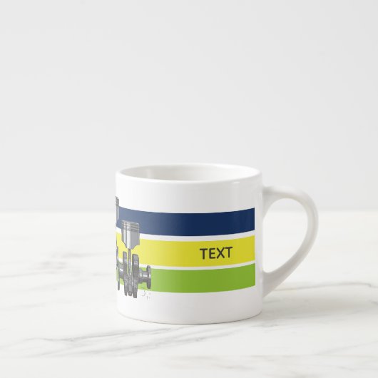 Kolben-Kurbelwelle Espressotasse (Rechts)