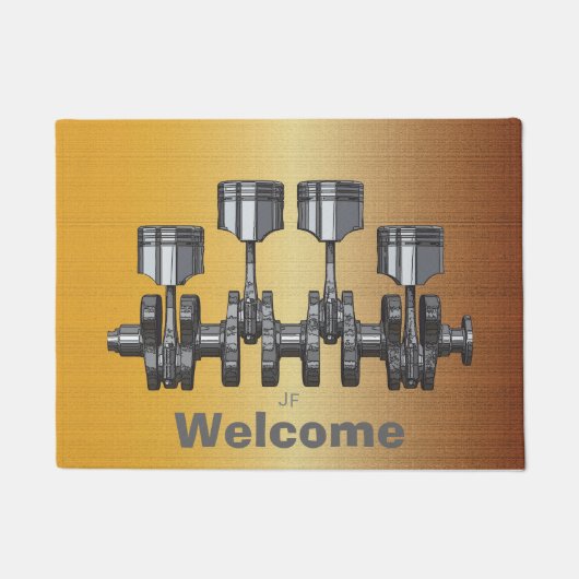 Kolben-Kurbelwelle Fußmatte (Vorderseite)