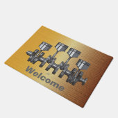 Kolben-Kurbelwelle Fußmatte (Schrägansicht)