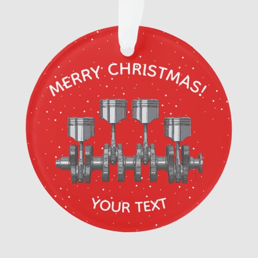 Kolben-Kurbelwelle - Turbolader Ornament (Vorderseite)