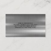 Kolben Metallisch | Auto Services Business Card Visitenkarte (Rückseite)