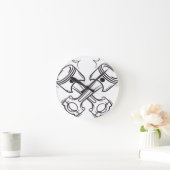 Kolben Runde Wanduhr (Zuhause)