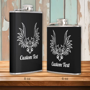 Kolbenflasche mit Doppeladler Flachmann