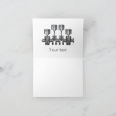 Kolbenwelle Feiertagskarte (Innenseite)