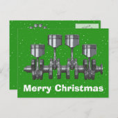 Kolbenwelle Feiertagspostkarte (Vorne/Hinten)