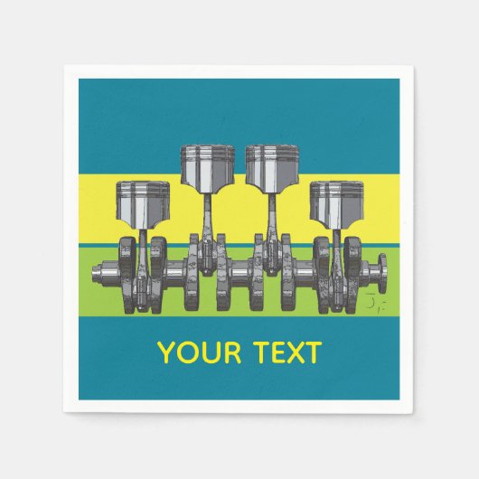 Kolbenwelle Serviette (Vorderseite)