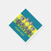 Kolbenwelle Serviette (Ecke)