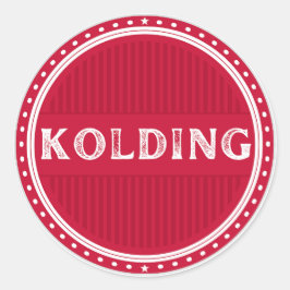 Kolding City Pride Emblem – Danish Identity Runder Aufkleber