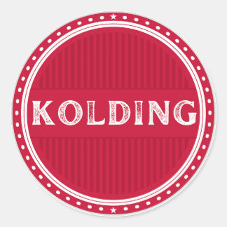 Kolding City Pride Emblem – Danish Identity Runder Aufkleber
