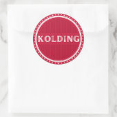 Kolding City Pride Emblem – Danish Identity Runder Aufkleber (Tasche)