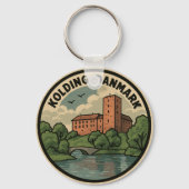 Kolding Dänemark Schloss Schlüsselanhänger (Rückseite)