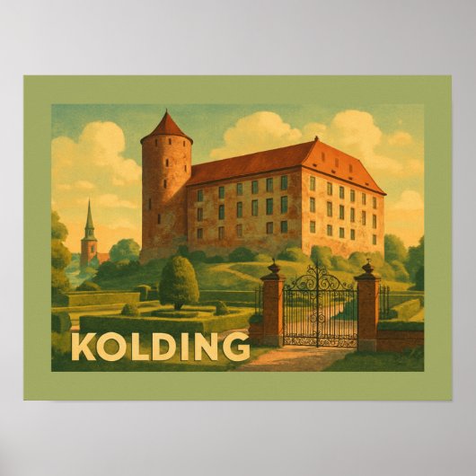 Kolding Denmark Castle Poster (Vorne)