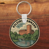 Kolding Denmark Castle Schlüsselanhänger (Rückseite)