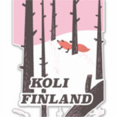 Koli Finland Vintage Reiseplakat Aufkleber (Vorderseite)
