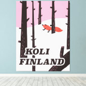 Koli Finland Vintage Reiseplakat Leinwanddruck (Insitu (Holzboden))