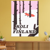 Koli Finland Vintage Reiseplakat Leinwanddruck (Insitu (Wohnzimmer))