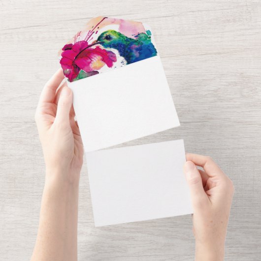 Kolibri All In One Einladung (Abreißen)