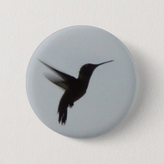 Kolibri an der Dämmerung Button (Vorderseite)