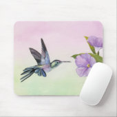 Kolibri an der Winden-Kunst-Mausunterlage Mousepad (Mit Mouse)